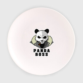 Тарелка 3D с принтом Panda Boss в Кировске, фарфор | диаметр - 210 мм
диаметр для нанесения принта - 120 мм | банда | большой | босс | важный | главарь | главный | директор | крутой | круче всех | лидер | мех | панда | россия | русский | самый | супер | трубка | шуба