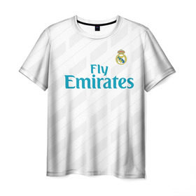 Мужская футболка 3D с принтом Real Madrid в Кировске, 100% полиэфир | прямой крой, круглый вырез горловины, длина до линии бедер | real madrid | королевский клуб | реал мадрид | форма