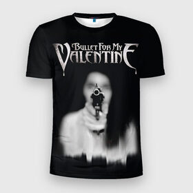 Мужская футболка 3D спортивная с принтом Bullet For My Valentine в Кировске, 100% полиэстер с улучшенными характеристиками | приталенный силуэт, круглая горловина, широкие плечи, сужается к линии бедра | пуля для моей возлюбленной