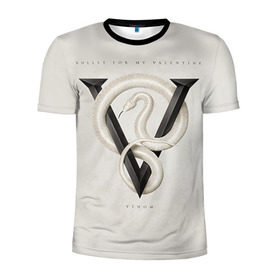 Мужская футболка 3D спортивная с принтом Venom в Кировске, 100% полиэстер с улучшенными характеристиками | приталенный силуэт, круглая горловина, широкие плечи, сужается к линии бедра | bullet for my valentine | пуля для моей возлюбленной