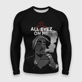 Мужской рашгард 3D с принтом All Eyez On me в Кировске,  |  | rap | tupac | рэп | тупак