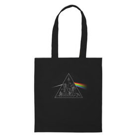 Сумка 3D повседневная с принтом Pink Floyd Make Rainbow в Кировске, 100% полиэстер | Плотность: 200 г/м2; Размер: 34×35 см; Высота лямок: 30 см | англия | басы | британия | гитара | группа | логотип | музыка | песни | пинк флойд | призма | радуга | рок | свет