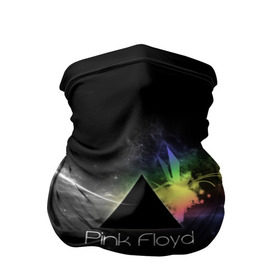 Бандана-труба 3D с принтом Pink Floyd Logo в Кировске, 100% полиэстер, ткань с особыми свойствами — Activecool | плотность 150‒180 г/м2; хорошо тянется, но сохраняет форму | англия | басы | британия | гитара | группа | дым | космос | логотип | музыка | песни | пинк флойд | призма | радуга | рок | свет