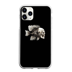 Чехол для iPhone 11 Pro матовый с принтом Рыба Скелет в Кировске, Силикон |  | Тематика изображения на принте: анатомия | кости | море | плавники | принт | рисунок | рыбный | рыбы | тату | ужас | хвост | череп | черный | чешуя