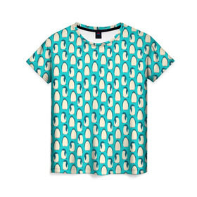 Женская футболка 3D с принтом Пингвины в Кировске, 100% полиэфир ( синтетическое хлопкоподобное полотно) | прямой крой, круглый вырез горловины, длина до линии бедер | пингвин | птица
