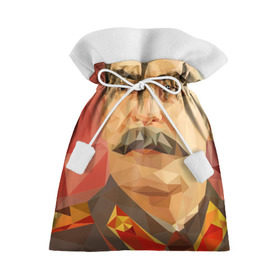Подарочный 3D мешок с принтом Сталин в Кировске, 100% полиэстер | Размер: 29*39 см | ссср | сталин