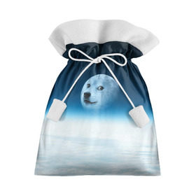 Подарочный 3D мешок с принтом Doge в Кировске, 100% полиэстер | Размер: 29*39 см | Тематика изображения на принте: meme | доге | космос | луна