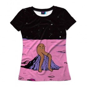 Женская футболка 3D с принтом JDM в Кировске, 100% полиэфир ( синтетическое хлопкоподобное полотно) | прямой крой, круглый вырез горловины, длина до линии бедер | internet | meme | poop | интернет | мем | пуп | юмор