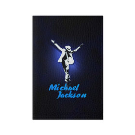 Обложка для паспорта матовая кожа с принтом Майкл Джексон в Кировске, натуральная матовая кожа | размер 19,3 х 13,7 см; прозрачные пластиковые крепления | Тематика изображения на принте: michael jackson | король