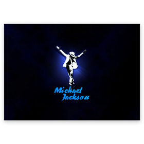 Поздравительная открытка с принтом Майкл Джексон в Кировске, 100% бумага | плотность бумаги 280 г/м2, матовая, на обратной стороне линовка и место для марки
 | Тематика изображения на принте: michael jackson | король