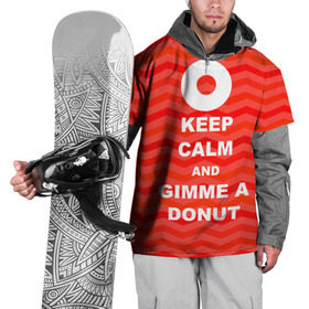 Накидка на куртку 3D с принтом Gimme a donut в Кировске, 100% полиэстер |  | Тематика изображения на принте: keep calm | полосы | сериал | твин пикс | текстура | фильмы