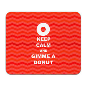 Коврик прямоугольный с принтом Gimme a donut в Кировске, натуральный каучук | размер 230 х 185 мм; запечатка лицевой стороны | Тематика изображения на принте: keep calm | полосы | сериал | твин пикс | текстура | фильмы