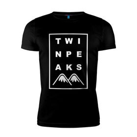 Мужская футболка премиум с принтом Twin Peaks в Кировске, 92% хлопок, 8% лайкра | приталенный силуэт, круглый вырез ворота, длина до линии бедра, короткий рукав | Тематика изображения на принте: арт | сериал | твин пикс | фильмы