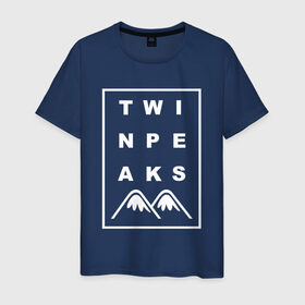 Мужская футболка хлопок с принтом Twin Peaks в Кировске, 100% хлопок | прямой крой, круглый вырез горловины, длина до линии бедер, слегка спущенное плечо. | арт | сериал | твин пикс | фильмы