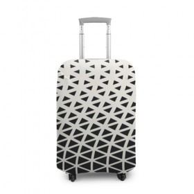 Чехол для чемодана 3D с принтом Необычный узор в Кировске, 86% полиэфир, 14% спандекс | двустороннее нанесение принта, прорези для ручек и колес | pattern | сетка | узоры