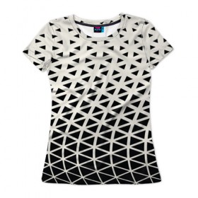 Женская футболка 3D с принтом Необычный узор в Кировске, 100% полиэфир ( синтетическое хлопкоподобное полотно) | прямой крой, круглый вырез горловины, длина до линии бедер | pattern | сетка | узоры