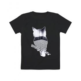 Детская футболка хлопок с принтом OWL в Кировске, 100% хлопок | круглый вырез горловины, полуприлегающий силуэт, длина до линии бедер | арт | животные | птицы | сериал | сова | твин пикс | фильмы
