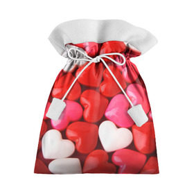 Подарочный 3D мешок с принтом Candy в Кировске, 100% полиэстер | Размер: 29*39 см | Тематика изображения на принте: heart | love | любовь | сердца