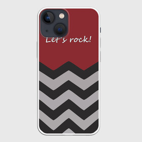 Чехол для iPhone 13 mini с принтом Lets rock в Кировске,  |  | lets rock | twin peaks | давайте сделаем это | даян | даяна | диана | дэвид линч | карлик | твин пикс
