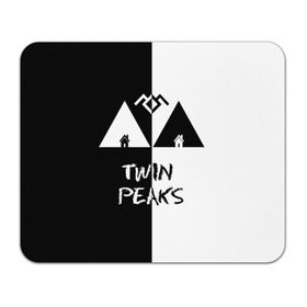 Коврик прямоугольный с принтом Twin Peaks в Кировске, натуральный каучук | размер 230 х 185 мм; запечатка лицевой стороны | арт | сериал | твин пикс | фильмы | черно белые