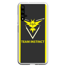 Чехол для Honor 20 с принтом Team instinct в Кировске, Силикон | Область печати: задняя сторона чехла, без боковых панелей | Тематика изображения на принте: game | игра | игрок | инстинкт | пикачу | покемон