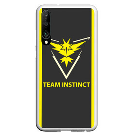 Чехол для Honor P30 с принтом Team instinct в Кировске, Силикон | Область печати: задняя сторона чехла, без боковых панелей | Тематика изображения на принте: game | игра | игрок | инстинкт | пикачу | покемон