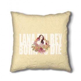 Подушка 3D с принтом Lana Del Rey в Кировске, наволочка – 100% полиэстер, наполнитель – холлофайбер (легкий наполнитель, не вызывает аллергию). | состоит из подушки и наволочки. Наволочка на молнии, легко снимается для стирки | 