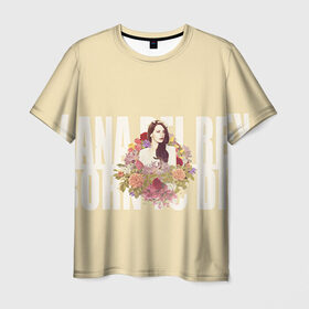 Мужская футболка 3D с принтом Lana Del Rey в Кировске, 100% полиэфир | прямой крой, круглый вырез горловины, длина до линии бедер | 