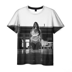 Мужская футболка 3D с принтом Lana Del Rey в Кировске, 100% полиэфир | прямой крой, круглый вырез горловины, длина до линии бедер | Тематика изображения на принте: lana del rey | лана дель рей