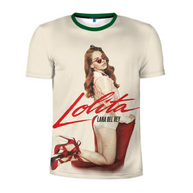 Мужская футболка 3D спортивная с принтом Lana Del Rey в Кировске, 100% полиэстер с улучшенными характеристиками | приталенный силуэт, круглая горловина, широкие плечи, сужается к линии бедра | Тематика изображения на принте: lana del rey | лана дель рей