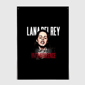 Постер с принтом Lana Del Rey в Кировске, 100% бумага
 | бумага, плотность 150 мг. Матовая, но за счет высокого коэффициента гладкости имеет небольшой блеск и дает на свету блики, но в отличии от глянцевой бумаги не покрыта лаком | lana del rey | лана дель рей