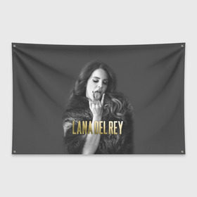 Флаг-баннер с принтом Lana Del Rey в Кировске, 100% полиэстер | размер 67 х 109 см, плотность ткани — 95 г/м2; по краям флага есть четыре люверса для крепления | Тематика изображения на принте: lana del rey | лана дель рей