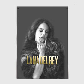 Постер с принтом Lana Del Rey в Кировске, 100% бумага
 | бумага, плотность 150 мг. Матовая, но за счет высокого коэффициента гладкости имеет небольшой блеск и дает на свету блики, но в отличии от глянцевой бумаги не покрыта лаком | Тематика изображения на принте: lana del rey | лана дель рей