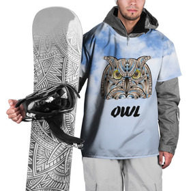 Накидка на куртку 3D с принтом Owl в Кировске, 100% полиэстер |  | Тематика изображения на принте: owl | животные | полуночник | природа | сова | сыч | филин | этника