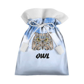 Подарочный 3D мешок с принтом Owl в Кировске, 100% полиэстер | Размер: 29*39 см | owl | животные | полуночник | природа | сова | сыч | филин | этника