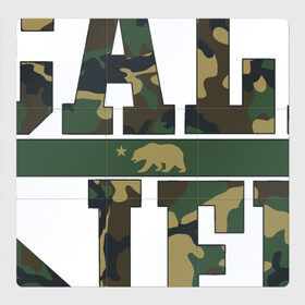 Магнитный плакат 3Х3 с принтом California Life в Кировске, Полимерный материал с магнитным слоем | 9 деталей размером 9*9 см | Тематика изображения на принте: america | california | hollywood | usa | америка | голливуд | калифорния | камуфляж | лос анджелес | медведь | патриот | солдат | сша | турист