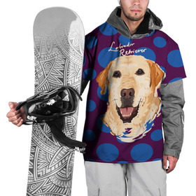 Накидка на куртку 3D с принтом Лабрадор Ретривер в Кировске, 100% полиэстер |  | animal | dog | labrador retriever | pet | puppy | арт | животные | лабрадор | пес | собаки