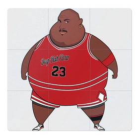Магнитный плакат 3Х3 с принтом Fat Jordan в Кировске, Полимерный материал с магнитным слоем | 9 деталей размером 9*9 см | basketball | bulls | chicago | jordan | michael | nba | sport | баскетбол | буллс | джордан | майкл | нба | спорт | чикаго