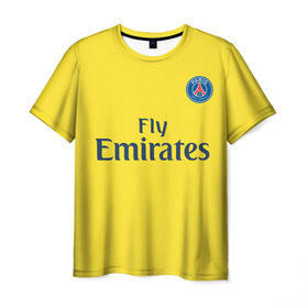 Мужская футболка 3D с принтом ПСЖ в Кировске, 100% полиэфир | прямой крой, круглый вырез горловины, длина до линии бедер | neymar | psg | неймар | псж | футбол