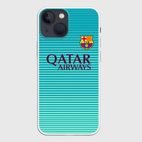 Чехол для iPhone 13 mini с принтом Aqua Barcelona в Кировске,  |  | barcelona | барса | барселона | футбол