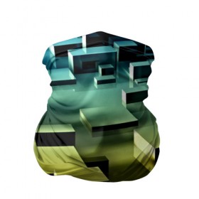 Бандана-труба 3D с принтом Плавающие кубы в Кировске, 100% полиэстер, ткань с особыми свойствами — Activecool | плотность 150‒180 г/м2; хорошо тянется, но сохраняет форму | abstract | abstraction | block | tessera | абстракция | кубики | текстура