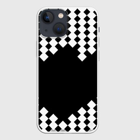 Чехол для iPhone 13 mini с принтом Шахматная клетка в Кировске,  |  | abstract | abstraction | block | tessera | абстракция | клетка | кубики | текстура