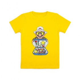 Детская футболка хлопок с принтом Марио в Кировске, 100% хлопок | круглый вырез горловины, полуприлегающий силуэт, длина до линии бедер | бонусы | грибы | денди | звезда | игра | молоток | перо | сега | цветы | чемодан | яйцо