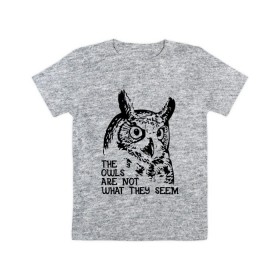 Детская футболка хлопок с принтом Twin Peaks Owl в Кировске, 100% хлопок | круглый вырез горловины, полуприлегающий силуэт, длина до линии бедер | животные | надпись | птицы | сериал | сова | твин пикс | фильмы