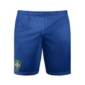 Мужские шорты 3D спортивные с принтом Сборная Бразилии в Кировске,  |  | Тематика изображения на принте: 