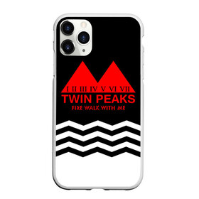 Чехол для iPhone 11 Pro матовый с принтом ТВИН ПИКС в Кировске, Силикон |  | logo | twin peaks | арт | надпись | полосы | сериал | текстура | фильмы