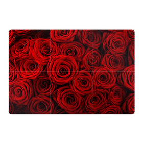 Магнитный плакат 3Х2 с принтом Красные розы в Кировске, Полимерный материал с магнитным слоем | 6 деталей размером 9*9 см | Тематика изображения на принте: букет | красный | розы | цветы