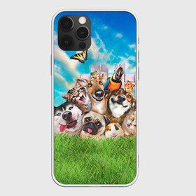 Чехол для iPhone 12 Pro Max с принтом Пет-селфи в Кировске, Силикон |  | pet | вери | кот | лягушка | мопс | морская свинка | пет селфи | попугай | селфи | хаски | хомяк