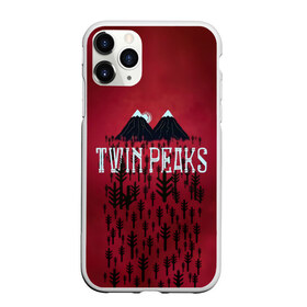 Чехол для iPhone 11 Pro матовый с принтом Лес Twin Peaks в Кировске, Силикон |  | горы | надпись | ретро | твин пикс