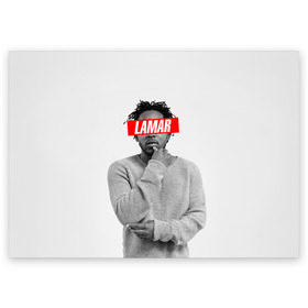 Поздравительная открытка с принтом Lamar в Кировске, 100% бумага | плотность бумаги 280 г/м2, матовая, на обратной стороне линовка и место для марки
 | kendrick lamar | кендрик ламар | рэп. | хип хоп